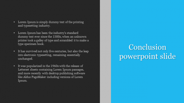Conclusion powerpoint slide