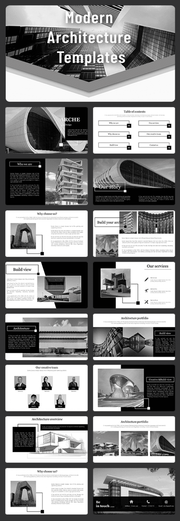 Modern Architecture Presentation Template PowerPoint