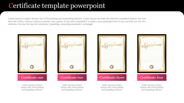 certificate template powerpoint