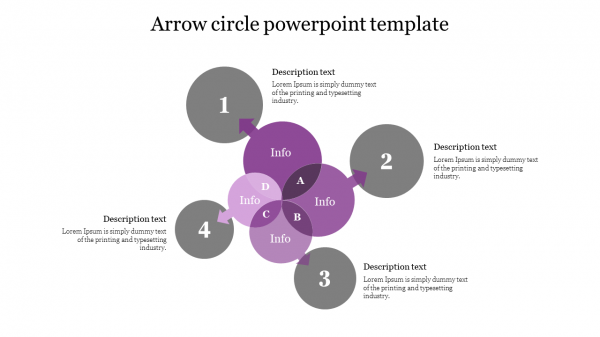 Arrow circle powerpoint template