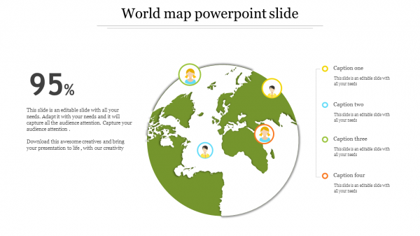 World map powerpoint slide