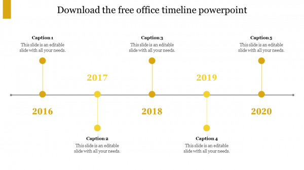 download the free office timeline powerpoint add in-Yellow