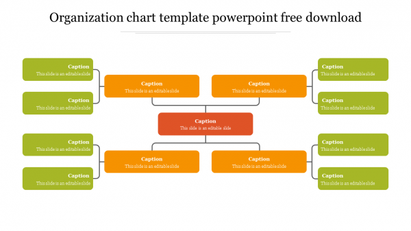 organization chart template powerpoint free download