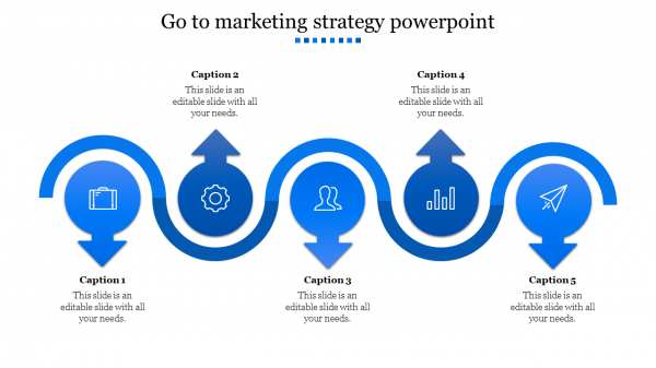 Go to marketing strategy powerpoint-Blue