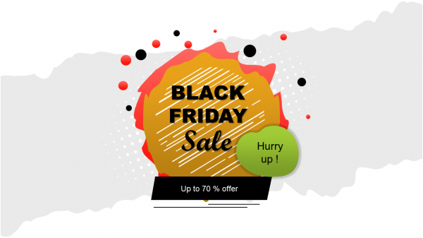 Black friday ppt template
