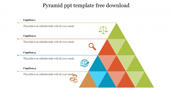pyramid ppt template free download