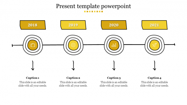 present template powerpoint-Yellow