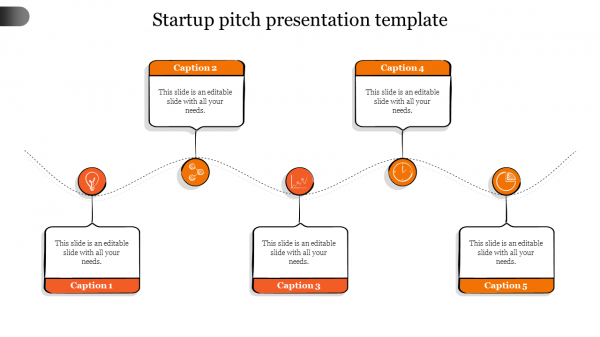 startup pitch presentation template-Orange