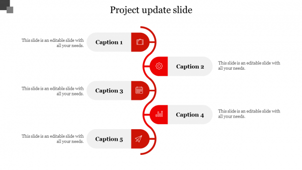 project update slide-Red
