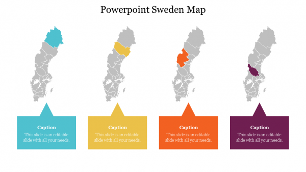 Powerpoint Sweden Map
