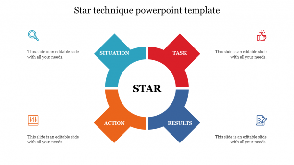 Star technique powerpoint template