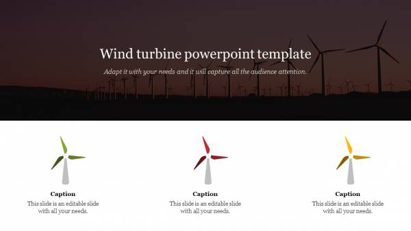 Wind turbine powerpoint template