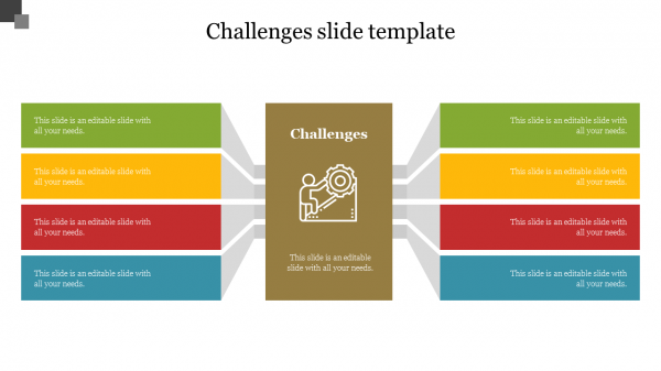 challenges slide template