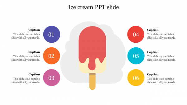 Ice cream PPT slide