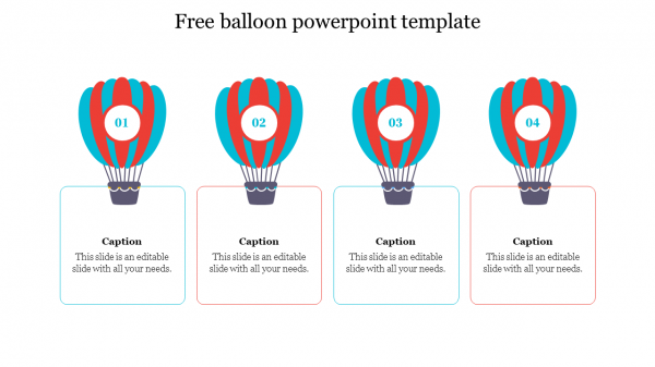 free balloon powerpoint template