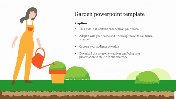 garden powerpoint template