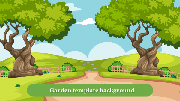 Garden template background