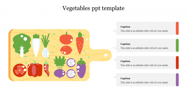 vegetables ppt template