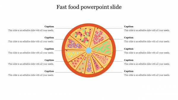 Fast Food PowerPoint slide