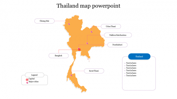 Use Thailand Map PowerPoint Presentation Template Design
