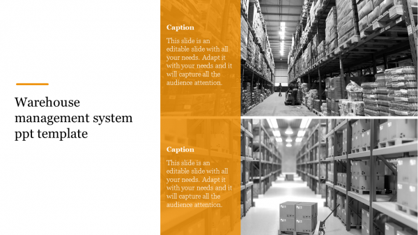 Warehouse management system ppt template