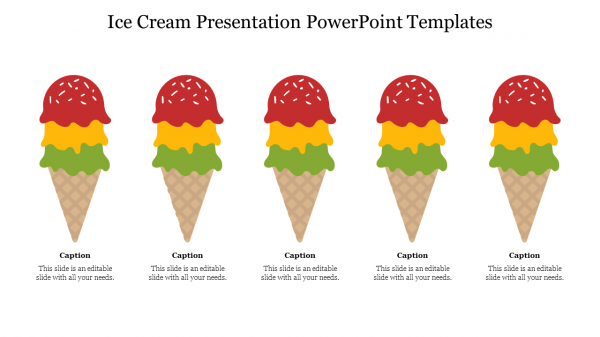 Ice Cream Presentation PowerPoint Templates