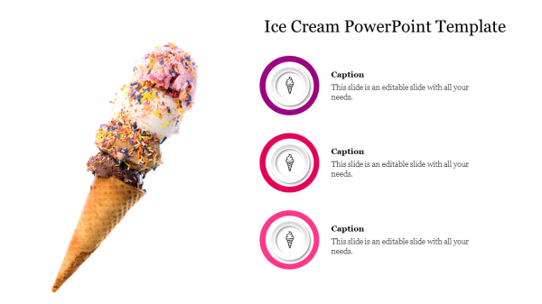 Ice Cream PowerPoint Template free download