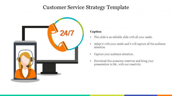 Attractive%20Customer%20Service%20Strategy%20Template