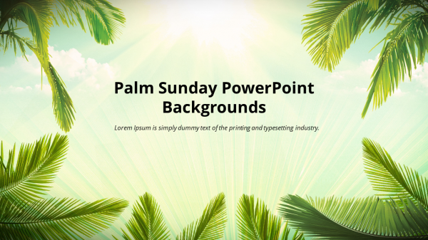 Best Palm Sunday PowerPoint Backgrounds Slide PPT