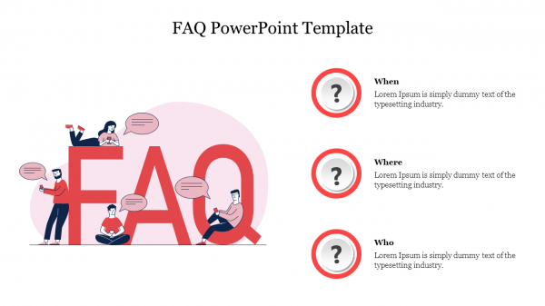 FAQ PowerPoint Template Free