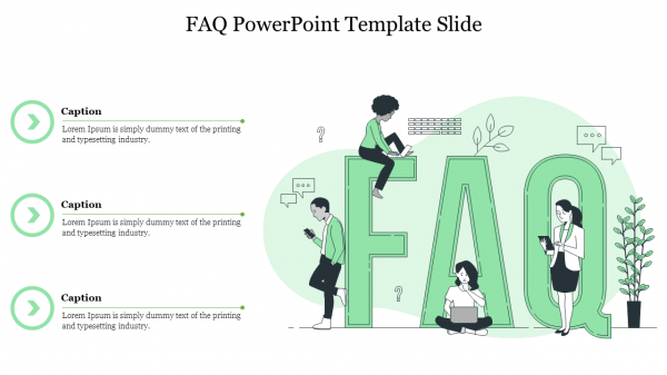 FAQ PowerPoint Template Slide