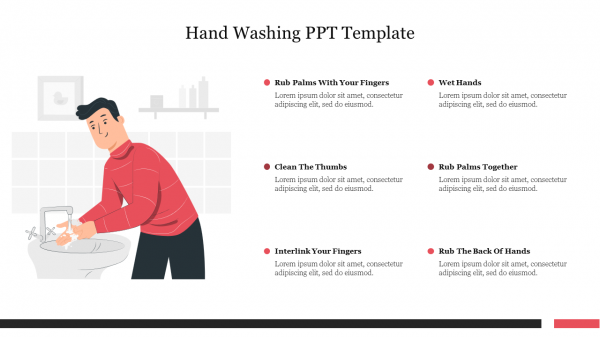 Hand Washing PPT Template Free