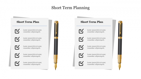 Short Term Planning