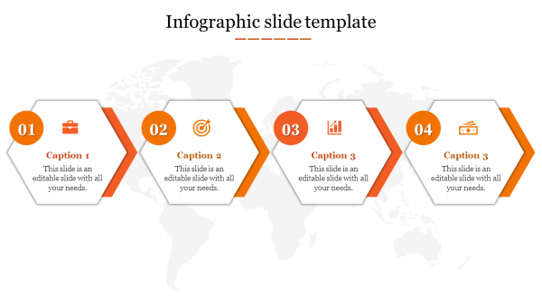 infographic slide template-4-Orange