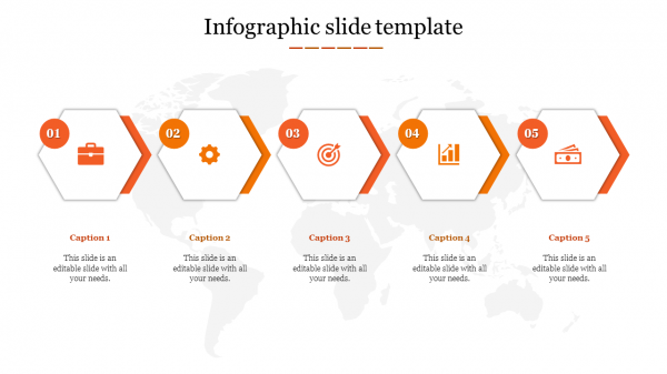 infographic slide template-5-Orange