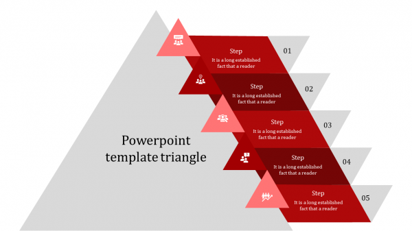 powerpoint template triangle-powerpoint template triangle-5-red