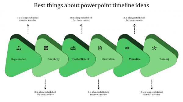 powerpoint timeline ideas-green