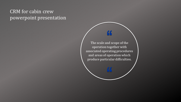 CRM for cabin crew powerpoint presentation