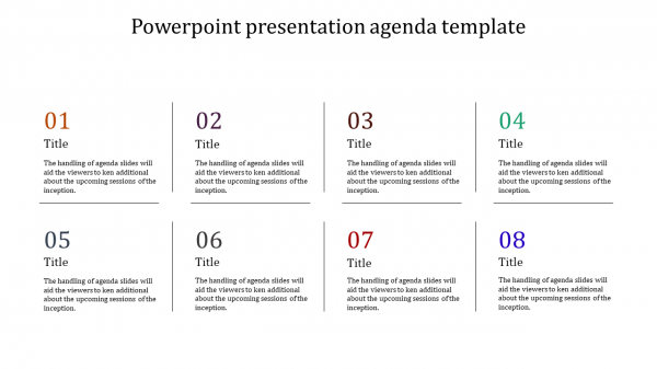 powerpoint presentation agenda template