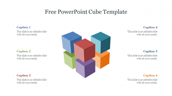 Free PowerPoint Cube Template