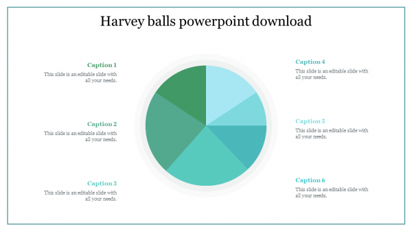 Free harvey balls powerpoint template