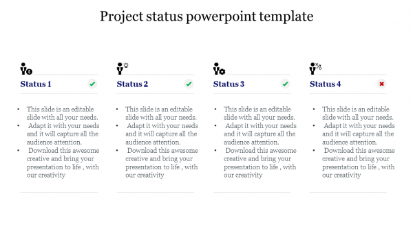 Project status powerpoint template 