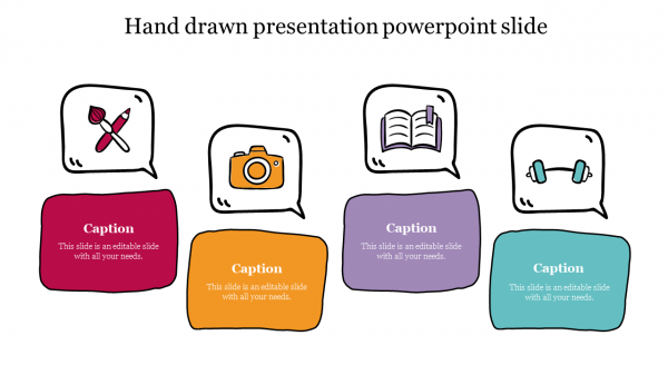 Hand drawn presentation powerpoint slide  