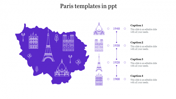 Paris templates free in ppt 