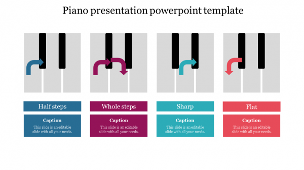Piano presentation powerpoint template