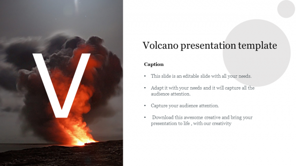 Volcano presentation template 