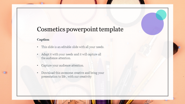 Cosmetics powerpoint template 