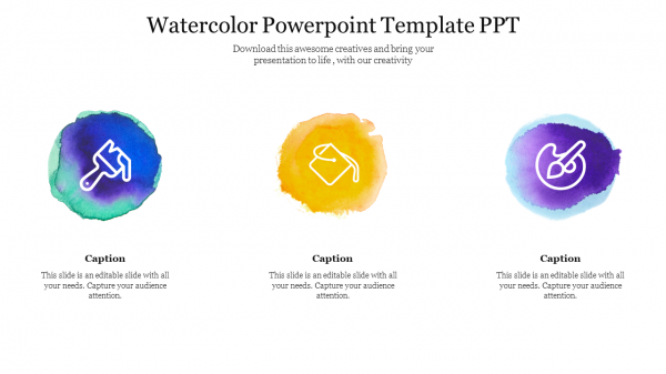 Watercolor Powerpoint Template PPT