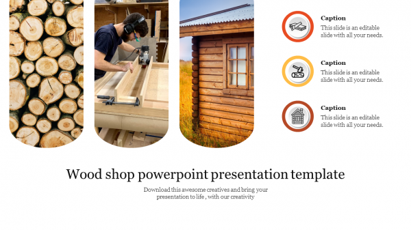 Wood shop powerpoint presentation template