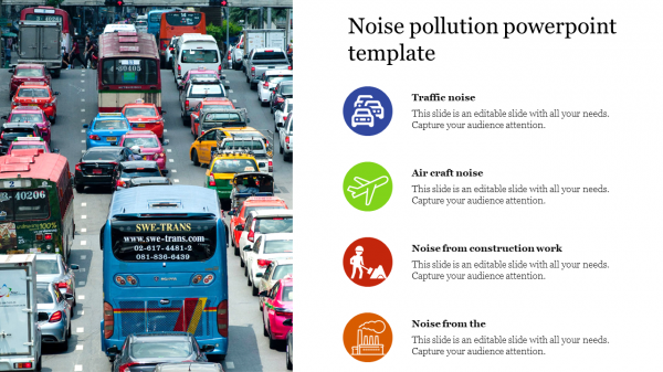 Noise pollution powerpoint template